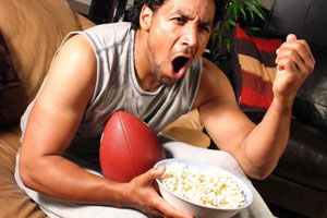 sports fan blood pressure rise